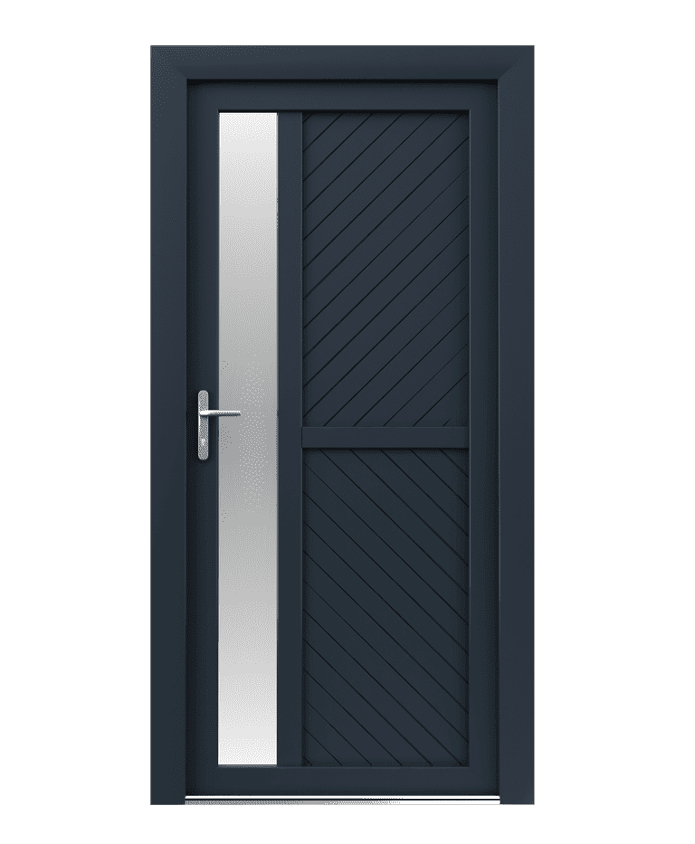 Porte d'entrée PVC modèle ENA 2 – Romisol Suisse