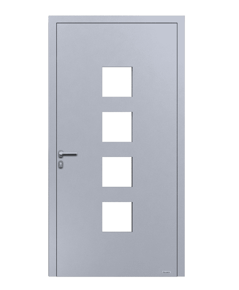 Porte d'entrée aluminium modèle OMBRIA – Romisol Suisse