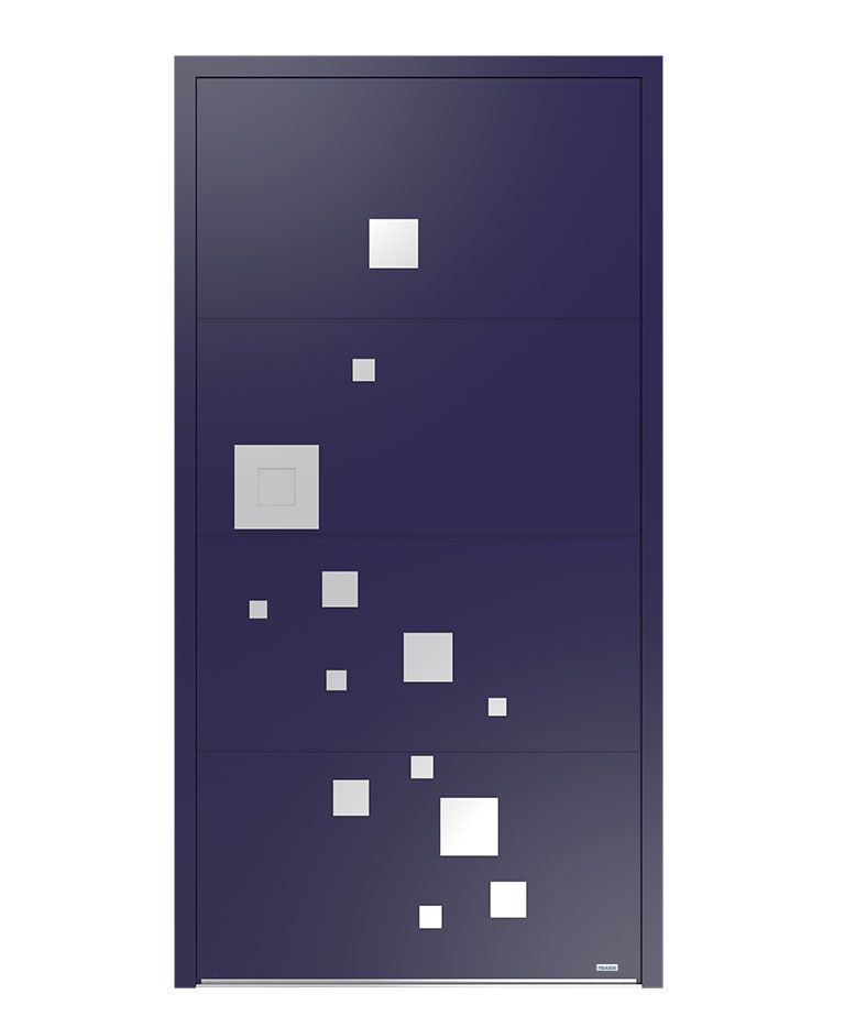 Porte d'entrée aluminium modèle KASJOPEA – Romisol Suisse