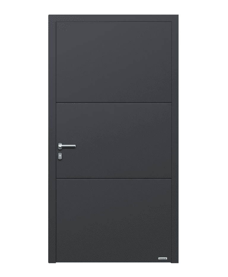 Porte d'entrée aluminium modèle MEVA – Romisol Suisse