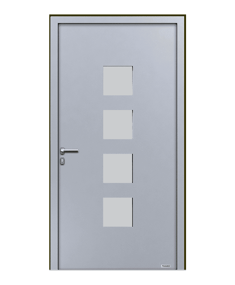 Porte d'entrée bois-aluminium modèle OMBRA – Romisol Suisse