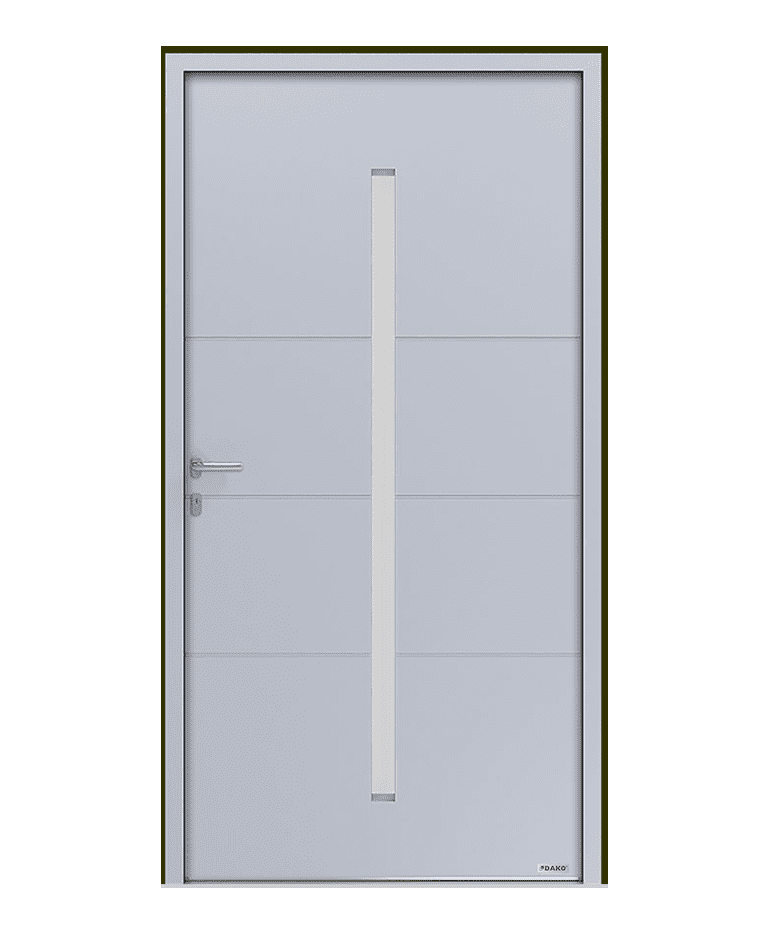 Porte d'entrée bois-aluminium modèle SOURIS – Romisol Suisse