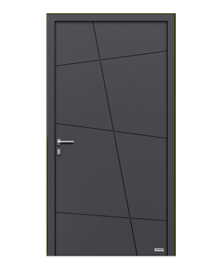 Porte d'entrée bois-aluminium modèle AUREA – Romisol Suisse