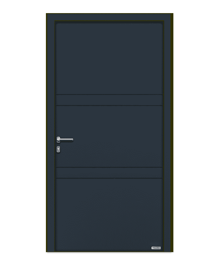 Porte d'entrée bois-aluminium modèle SCALA – Romisol Suisse