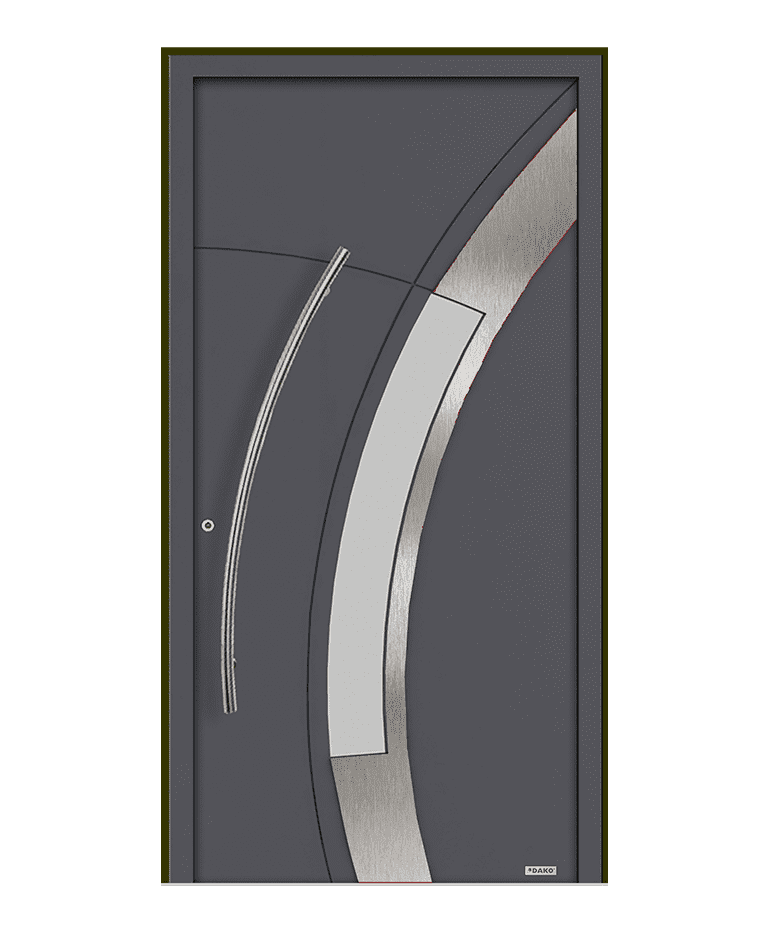 Porte d'entrée bois-aluminium modèle GLORIA – Romisol Suisse