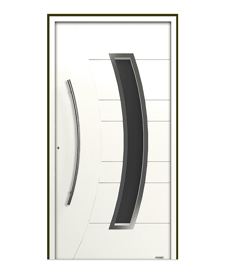 Porte d'entrée bois-aluminium modèle NIMFA – Romisol Suisse