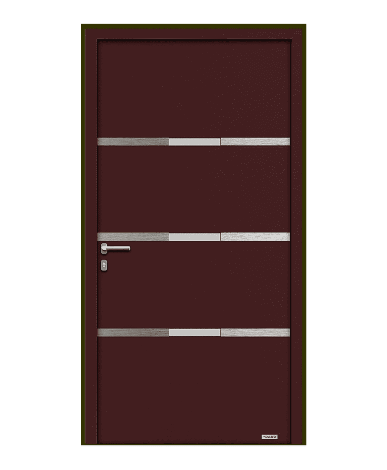 Porte d'entrée bois-aluminium modèle CAURA – Romisol Suisse