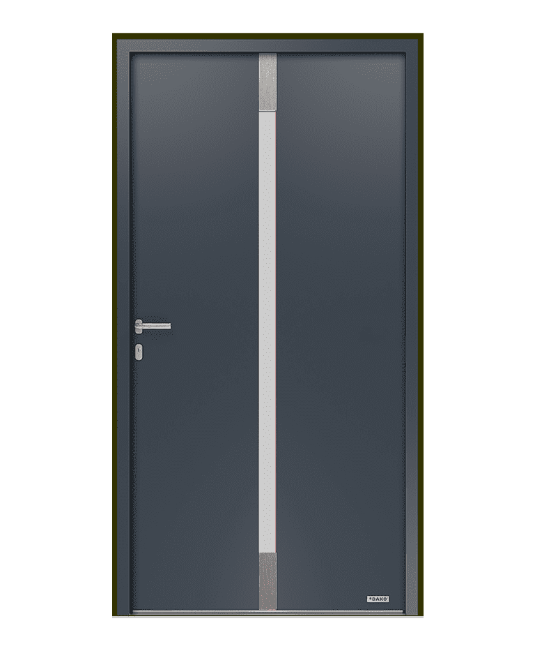 Porte d'entrée bois-aluminium Signature décors modèle EUNIKA – Romisol Suisse