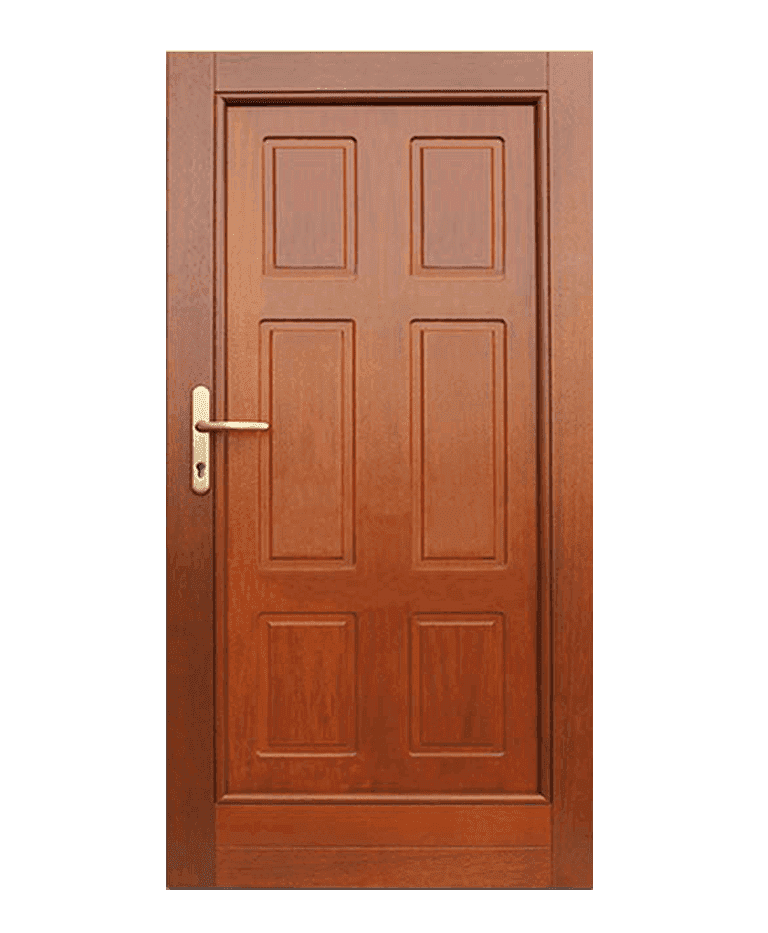 Porte d'entrée bois traditionnelle vitrée cadre classique modèle BOSTON – Romisol Suisse