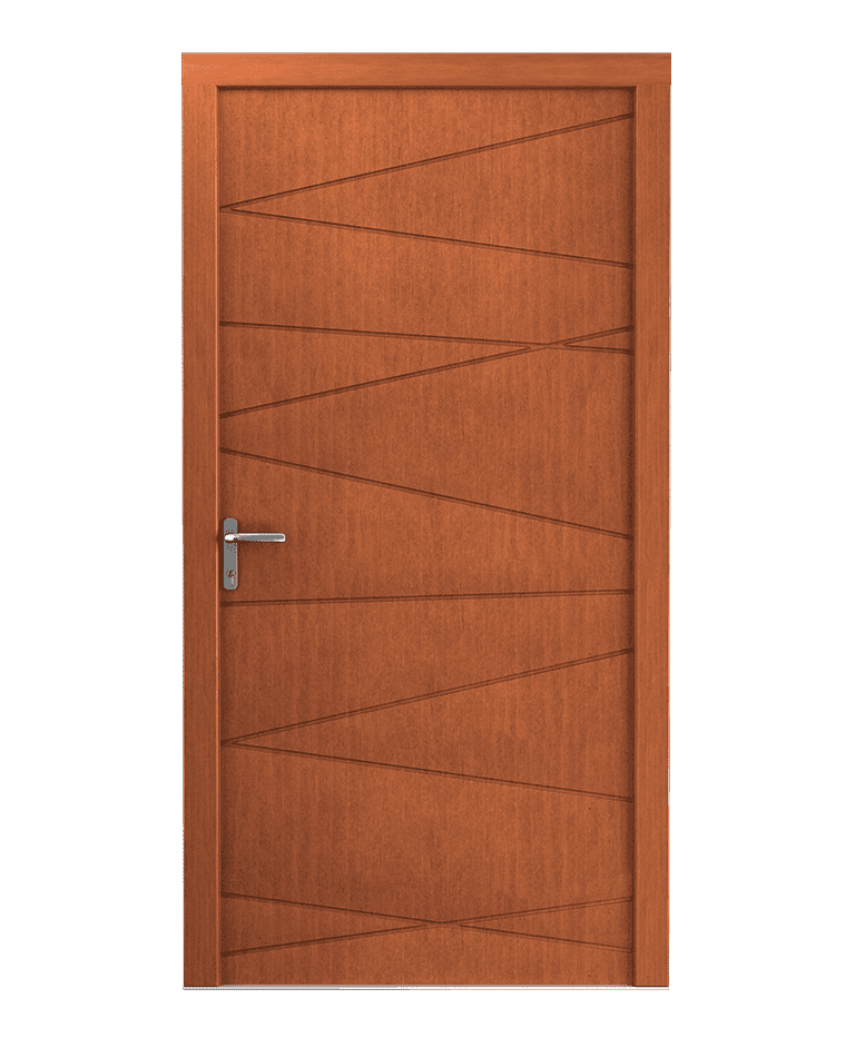 Porte d'entrée bois vieux pin contemporaine fraisée modèle ANDREA – Romisol Suisse