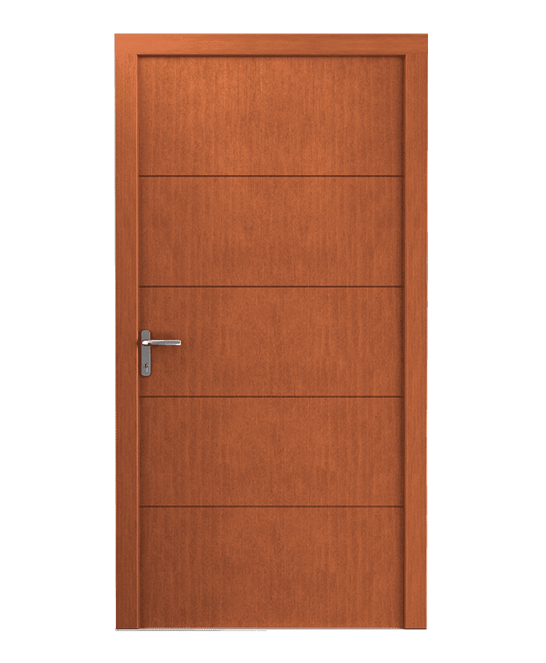 Porte d'entrée bois vieux pin contemporaine fraisée modèle ELIGIA – Romisol Suisse