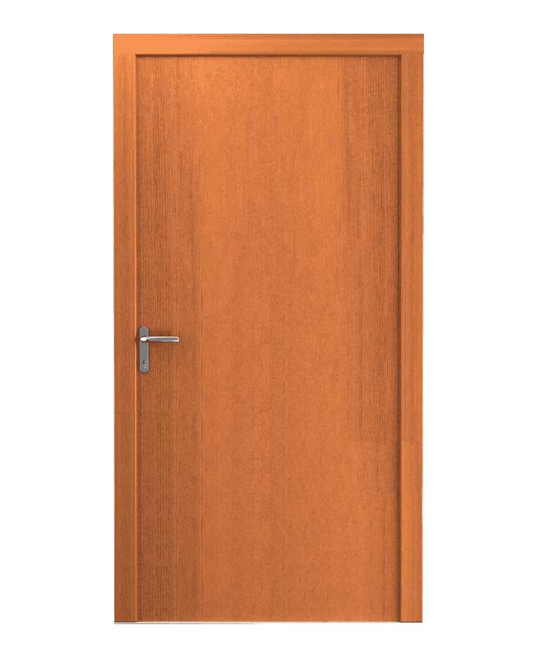 Porte d'entrée bois contemporaine chêne clair modèle TIRANO – Romisol Suisse