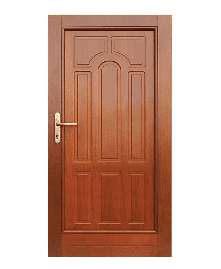 Porte d'entrée bois traditionnelle vitrée cadre classique modèle HAVANA – Romisol Suisse