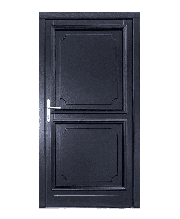 Porte d'entrée bois traditionnelle vitrée cadre classique modèle VERO – Romisol Suisse